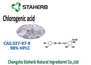 Китай Хлорогеновые опорные материалы кислоты 98% стандартные, выдержка КАС 327 цветка каприфолия 97 9 поставщик